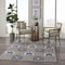 Homeroots 5 x 8 ft. Gray & Blue Indoor & Outdoor Area Rug 384984 - alternate 7